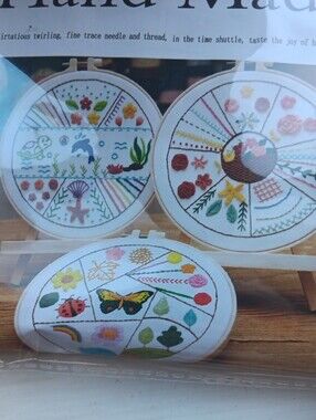 Embroidery Hoop Craft Kit - White